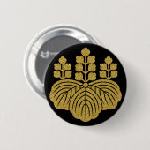 [Family Crests] Paulownia 5-7kiri Button (Voorkant /achterkant)