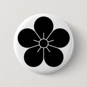 [Family Crests] Plum blossom Ronde Button 5,7 Cm (Voorkant)