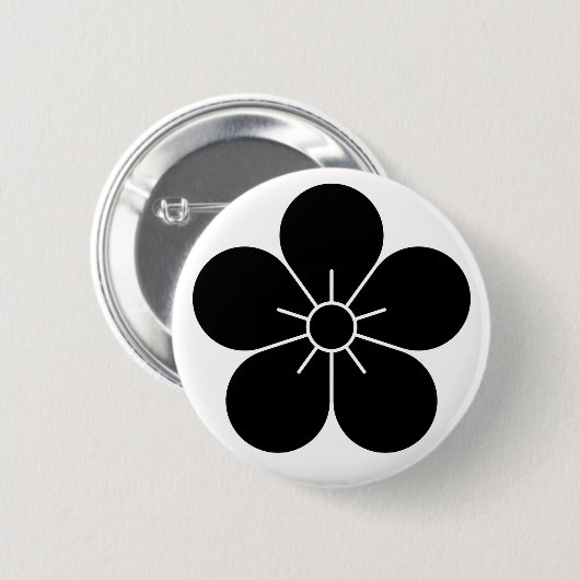 [Family Crests] Plum blossom Ronde Button 5,7 Cm (Voorkant /achterkant)