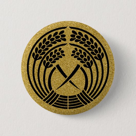 [Family Crests] Ronde Button van het rijstjaar (Voorkant)