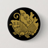 [Family Crests] Swallowtail butterfly Round Button (Voorkant)