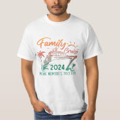 Family Cruise 2024 Samen herinneringen maken T-shirt (Voorkant)