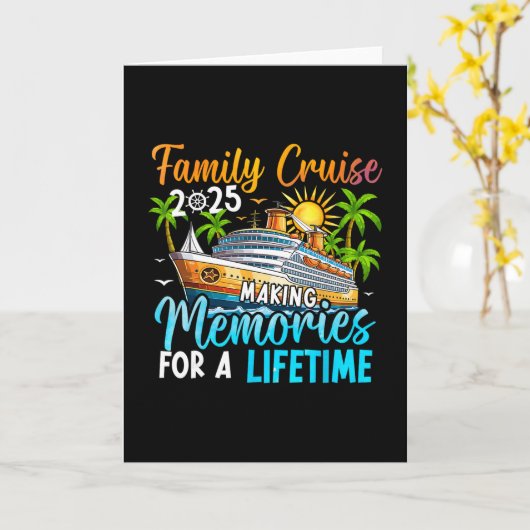 Family Cruise 2025 Family Matching Cruise Vacation Kaart (Gele Bloem)