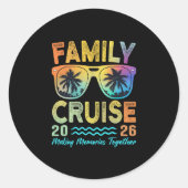 Family Cruise 2025 Group Matching Cruising Ship Va Ronde Sticker (Voorkant)
