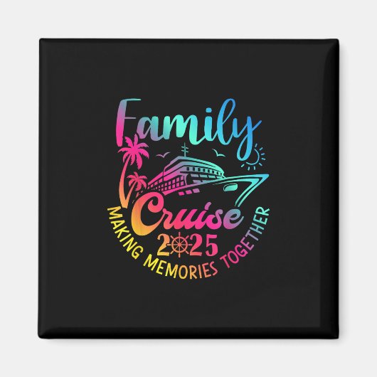 Family Cruise 2025 Summer Vacation Matching Family Magneet (Voorkant)