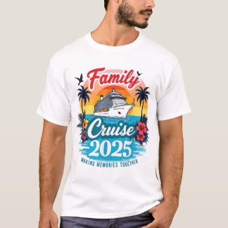 Family Cruise 2025 Vacation Trip Family Matching  T-shirt