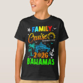 Family Cruise 2026 Bahamas Cruising Together Squad T-shirt (Voorkant)
