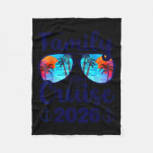 Family Cruise 2026 Family Vacation Matching Family Fleece Deken (Voorkant)