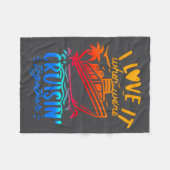 Family Cruise 2026 I Love It When We're Cruisin' T Fleece Deken (Voorkant (Horizontaal))