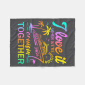 Family Cruise 2026 I Love It When We're Cruisin' T Fleece Deken (Voorkant (Horizontaal))