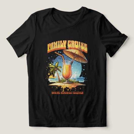 Family Cruise 2026 Making Memories Together Tri-Blend Shirt (Design voorkant)