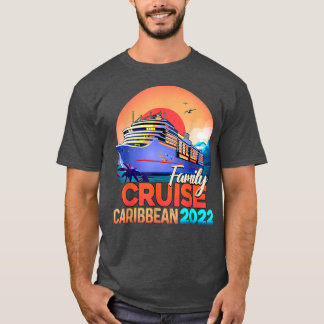 Family Cruise Caribbean 2022 Mannen Women Boys Gir T-shirt