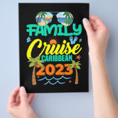 Family Cruise Caribbean 2023 Summer Vacation Flyer (Hand)