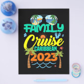 Family Cruise Caribbean 2023 Summer Vacation Flyer (Enkel)