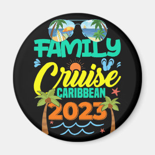 Family Cruise Caribbean 2023 Summer Vacation Magneet
