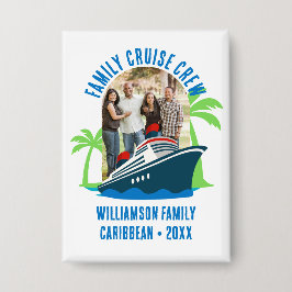 FAMILY CRUISE CREW Photo Destination Vacation Button