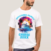 Family Cruise Shirten Gepersonaliseerd met Jaar &  T-shirt (Voorkant)