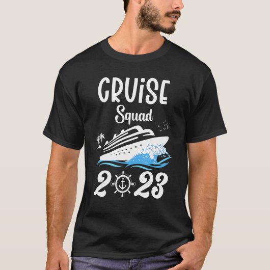 Family Cruise Squad 2023 Family Matching Group Squ T-shirt (Voorkant)