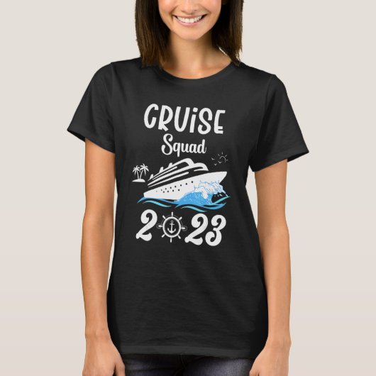 Family Cruise Squad 2023 Family Matching Group Squ T-shirt (Voorkant)