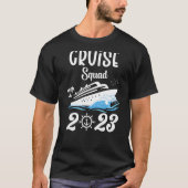 Family Cruise Squad 2023 Family Matching Group Squ T-shirt (Voorkant)