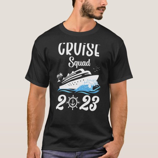 Family Cruise Squad 2023 Family Matching Group Squ T-shirt (Voorkant)