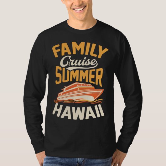 Family Cruise Summer Hawaii Matching Tropical Crui T-shirt (Voorkant)