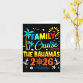 Family Cruise The Bahamas 2026 Summer Matching Vac Kaart (Gele Bloem)
