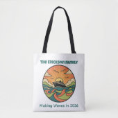 Family Cruise Tote Bag - Ocean Sunset Theme (Voorkant)