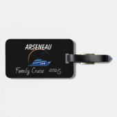 FAMILY CRUISE Zwart Personaliseren Bagagelabel (Achterkant horizontaal)
