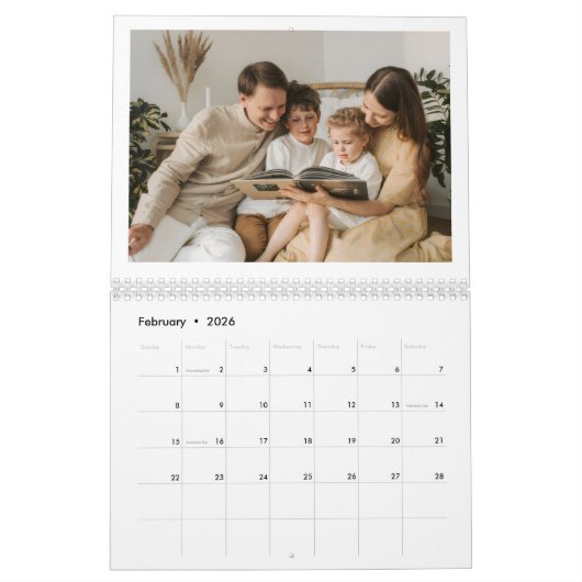 Family Customisable Calendar Kalender (Feb 2026)