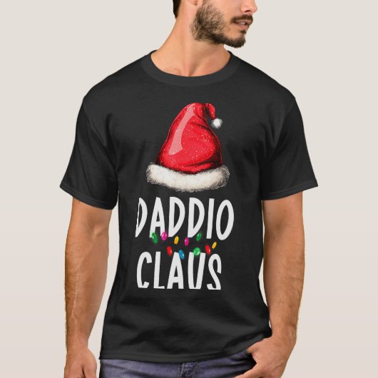 Family Daddio Claus Christmas Santa's Pajama Match T-shirt (Voorkant)