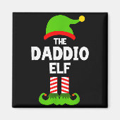 Family Daddio Elf Christmas Matching Pajama Funny  Magneet (Voorkant)