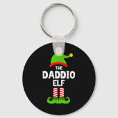 Family Daddio Elf Christmas Matching Pajama Funny  Sleutelhanger (Voorkant)