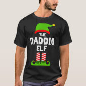 Family Daddio Elf Christmas Matching Pajama Funny  T-shirt (Voorkant)