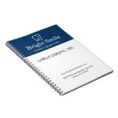 Family Dentistry Dentist Navy Blue White Notitieboek (Rechterzijde)