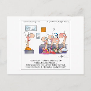 FAMILY DINNER Briefkaart van April McCallum