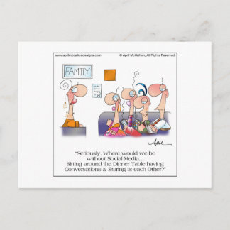 FAMILY DINNER Briefkaart van April McCallum