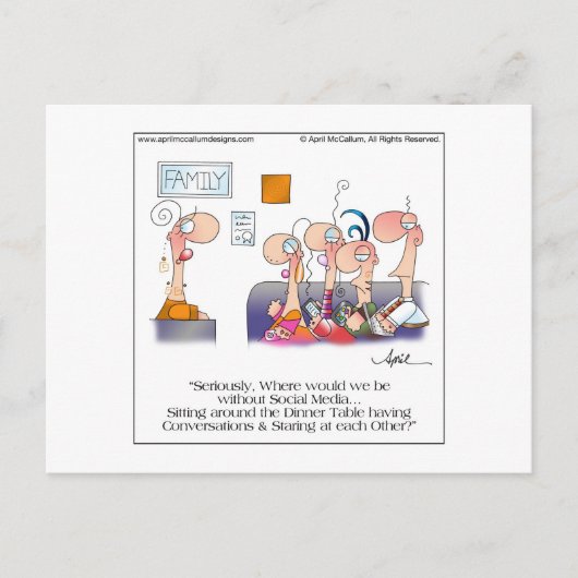 FAMILY DINNER Briefkaart van April McCallum (Voorkant)