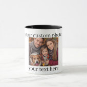 Family & Dog Photo Mug Personalized Gift Mok (Midden)