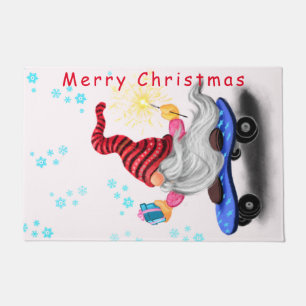 Family Doormat Merry Kerstgenote met cadeaus Deurmat