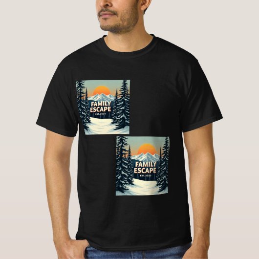 Family Escape National Park T-Shirt (Voorkant)