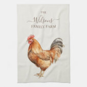 Family Farm Rustic Chicken Country Farm Theedoek (Verticaal)