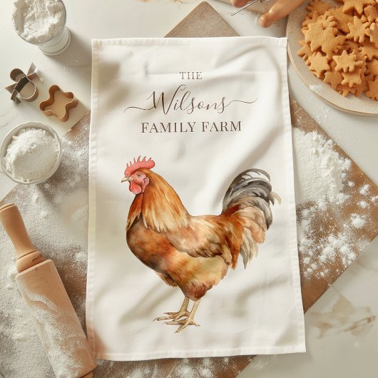 Family Farm Rustic Chicken Country Farm Theedoek