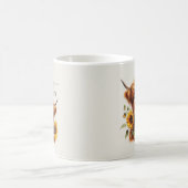 Family Farm Rustic Sunflower Highland Cow Koffiemok (Center)