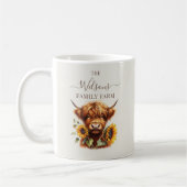 Family Farm Rustic Sunflower Highland Cow Koffiemok (Links)