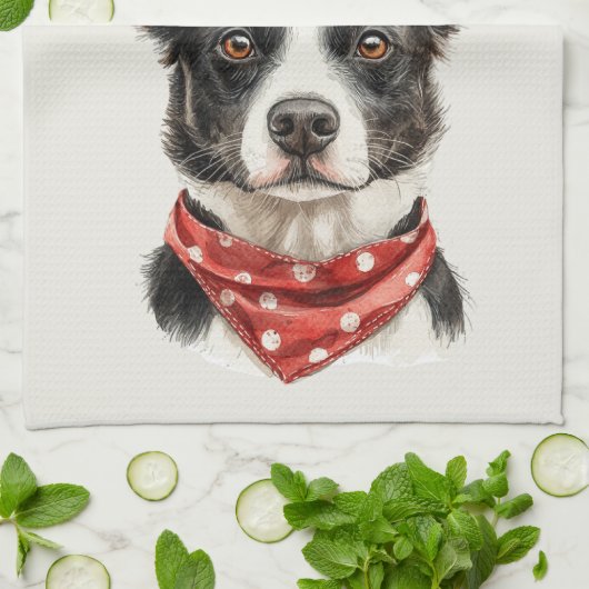 Family Farm Rustic Working Dog Theedoek (Gevouwen)