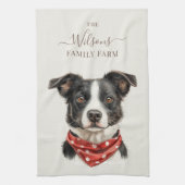 Family Farm Rustic Working Dog Theedoek (Verticaal)