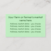 Family Farming profielkaart Visitekaartje (Achterkant)