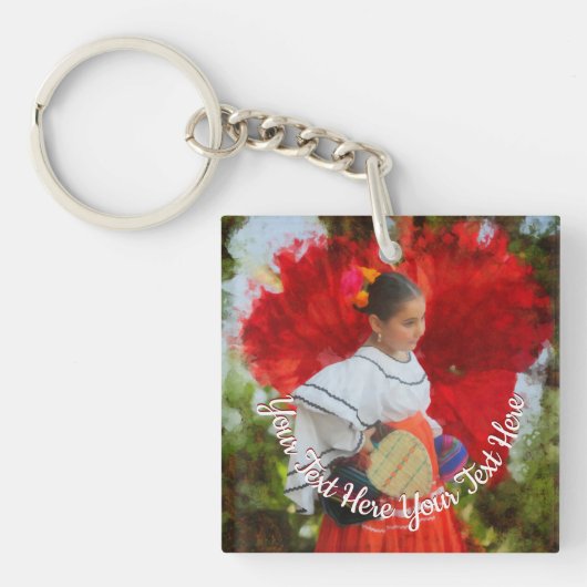 Family Fiesta Flower 2555 Sleutelhanger (Voorkant)