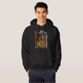 Family Fight Mamaw Leukemia Awareness American Fla Hoodie (Voorkant volledig)